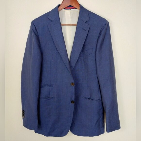 Suitsupply Blazer Mens 40R Blue Linen Blend Sienna Surgical Cuffs Old Money - Picture 1 of 13